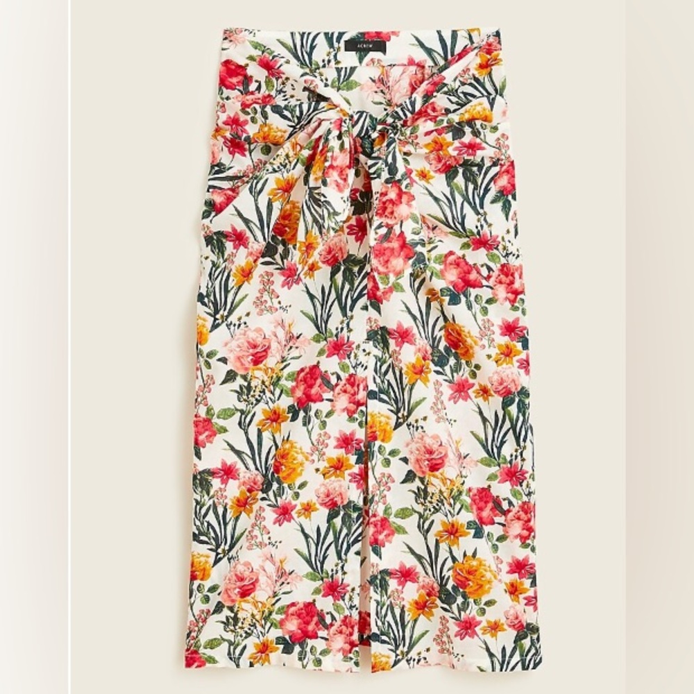 J Crew Knot Bandeau / High Leg Bottom / Sarong in Vintage Floral - Picture 8 of 12
